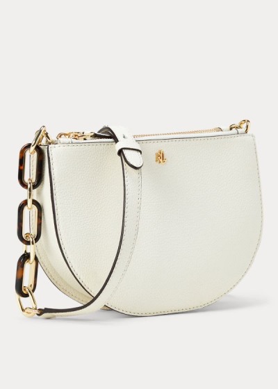 Bolsa Cruzadas Ralph Lauren Mujer Creme - Pebbled Leather - WXNBO3256